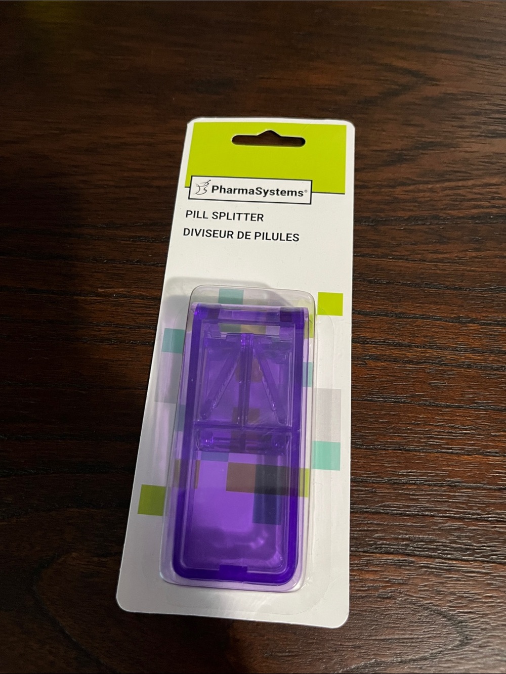 New Sealed Pill Splitter Device Tablet Cutter Purple Accessory